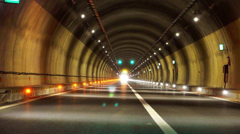 Energy saving improvement project for lighting in a highway tunnel in Thailand in August 2019